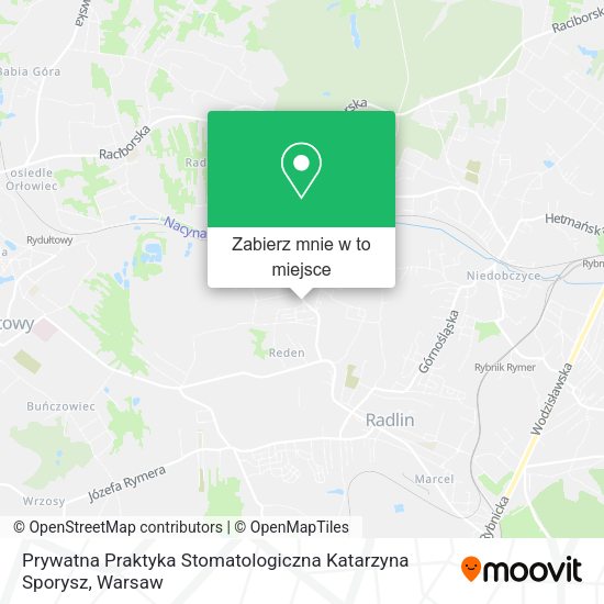 Mapa Prywatna Praktyka Stomatologiczna Katarzyna Sporysz