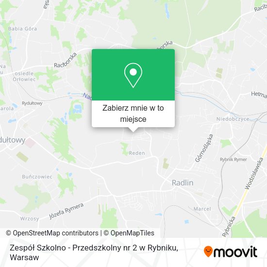 Mapa Zespół Szkolno - Przedszkolny nr 2 w Rybniku