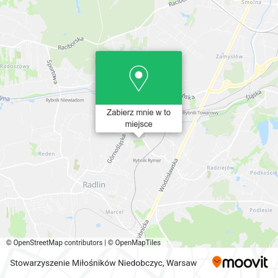 Mapa Stowarzyszenie Miłośników Niedobczyc