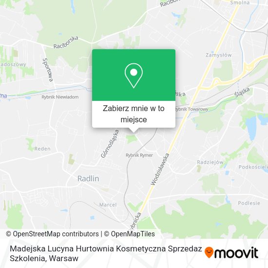 Mapa Madejska Lucyna Hurtownia Kosmetyczna Sprzedaz Szkolenia