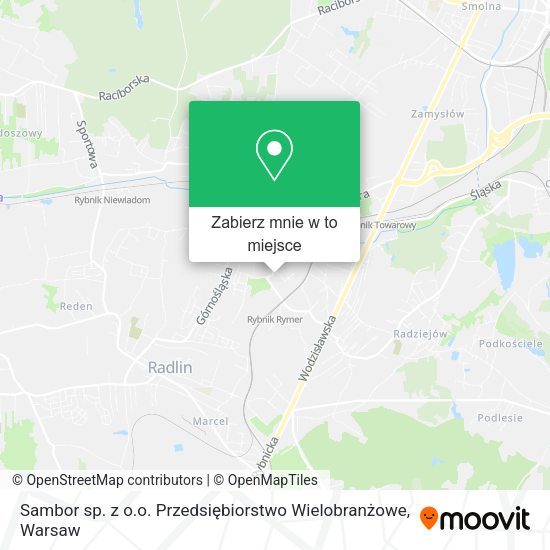 Mapa Sambor sp. z o.o. Przedsiębiorstwo Wielobranżowe