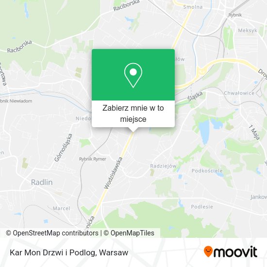 Mapa Kar Mon Drzwi i Podlog