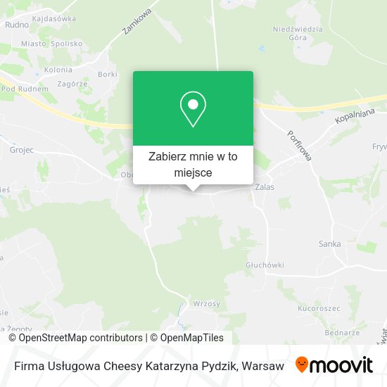 Mapa Firma Usługowa Cheesy Katarzyna Pydzik