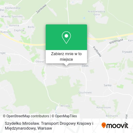 Mapa Szydełko Mirosław. Transport Drogowy Krajowy i Międzynarodowy