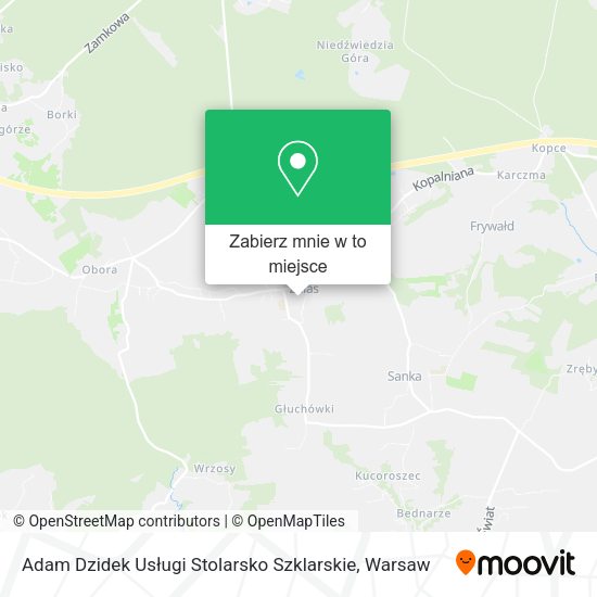 Mapa Adam Dzidek Usługi Stolarsko Szklarskie