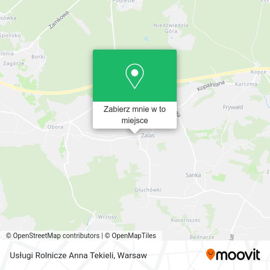 Mapa Usługi Rolnicze Anna Tekieli