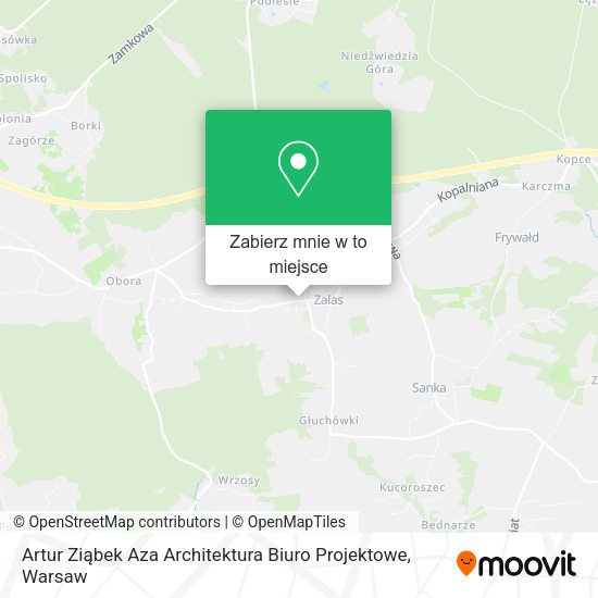 Mapa Artur Ziąbek Aza Architektura Biuro Projektowe