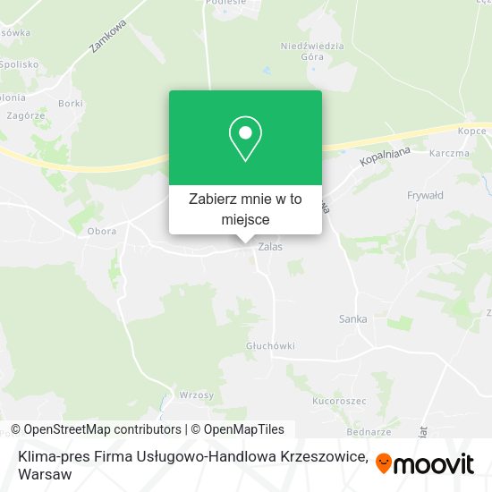 Mapa Klima-pres Firma Usługowo-Handlowa Krzeszowice