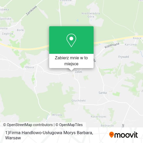 Mapa 1)Firma Handlowo-Usługowa Morys Barbara