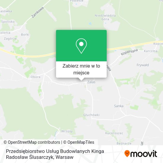 Mapa Przedsiębiorstwo Usług Budowlanych Kinga Radosław Ślusarczyk