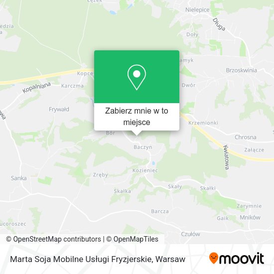 Mapa Marta Soja Mobilne Usługi Fryzjerskie