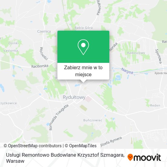 Mapa Usługi Remontowo Budowlane Krzysztof Szmagara