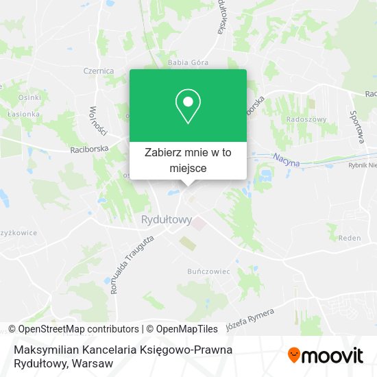 Mapa Maksymilian Kancelaria Księgowo-Prawna Rydułtowy