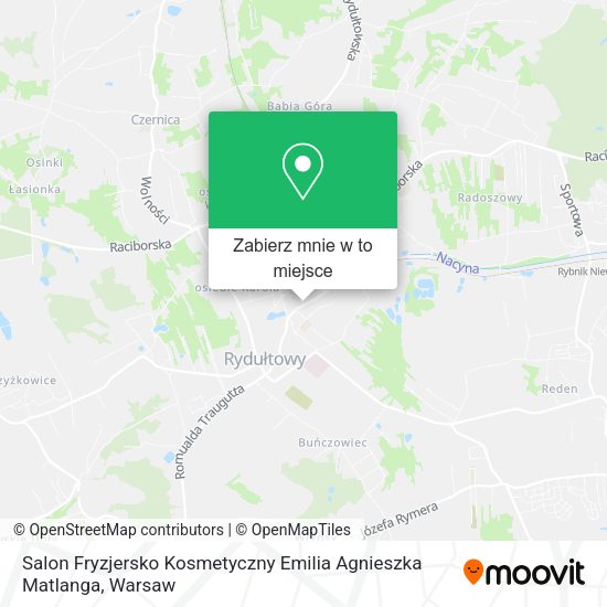 Mapa Salon Fryzjersko Kosmetyczny Emilia Agnieszka Matlanga