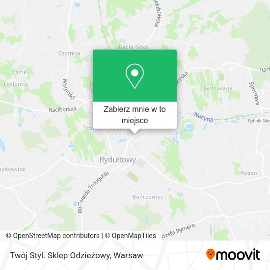 Mapa Twój Styl. Sklep Odzieżowy