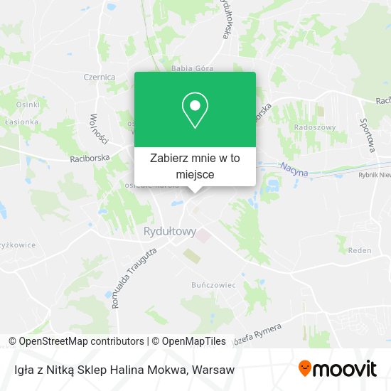 Mapa Igła z Nitką Sklep Halina Mokwa