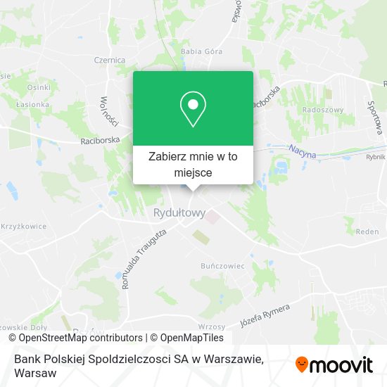 Mapa Bank Polskiej Spoldzielczosci SA w Warszawie