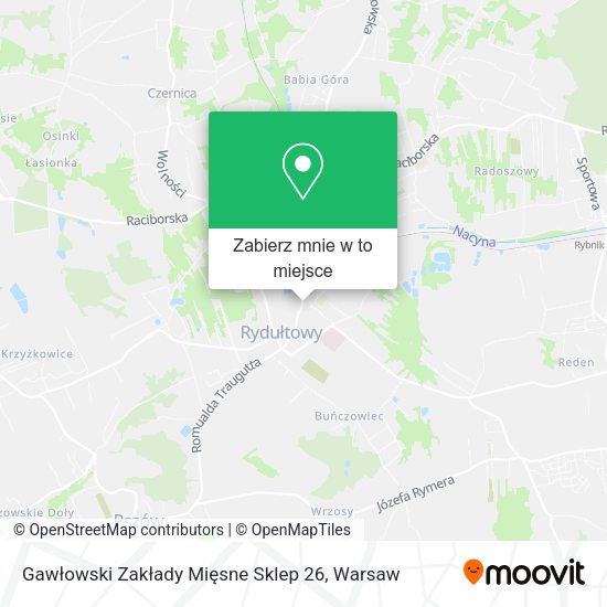 Mapa Gawłowski Zakłady Mięsne Sklep 26