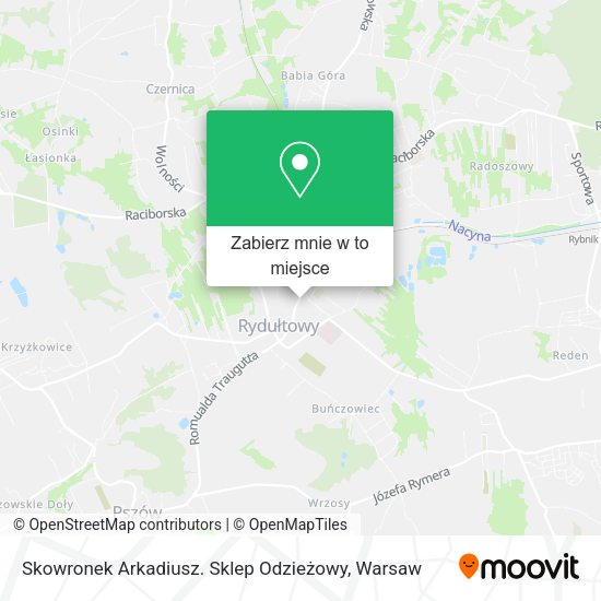 Mapa Skowronek Arkadiusz. Sklep Odzieżowy