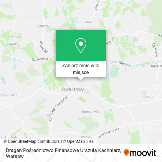 Mapa Dragan Pośrednictwo Finansowe Urszula Kachniarz