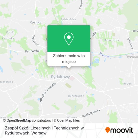 Mapa Zespół Szkół Licealnych i Technicznych w Rydułtowach