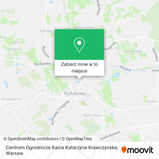 Mapa Centrum Ogrodnicze Kasia Katarzyna Krawczynska