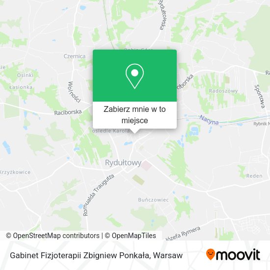 Mapa Gabinet Fizjoterapii Zbigniew Ponkała