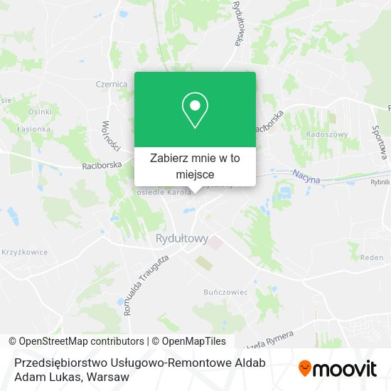 Mapa Przedsiębiorstwo Usługowo-Remontowe Aldab Adam Lukas