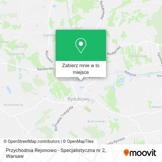 Mapa Przychodnia Rejonowo - Specjalistyczna nr 2