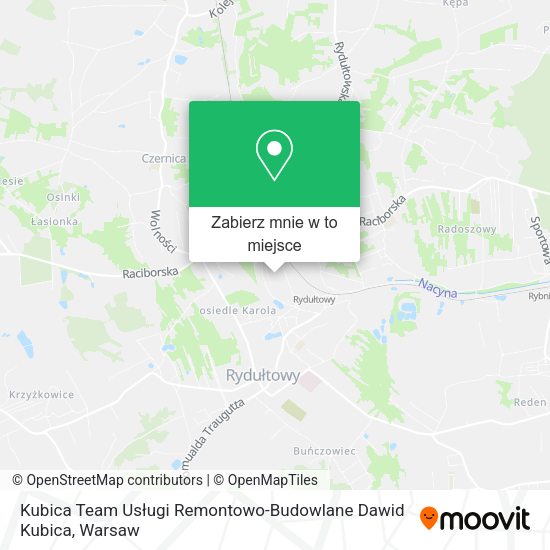 Mapa Kubica Team Usługi Remontowo-Budowlane Dawid Kubica