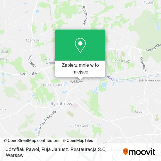 Mapa Józefiak Paweł, Fuja Janusz. Restauracja S.C