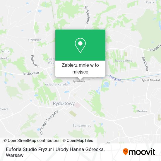 Mapa Euforia Studio Fryzur i Urody Hanna Górecka