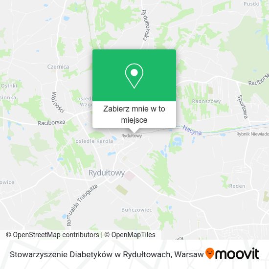 Mapa Stowarzyszenie Diabetyków w Rydułtowach