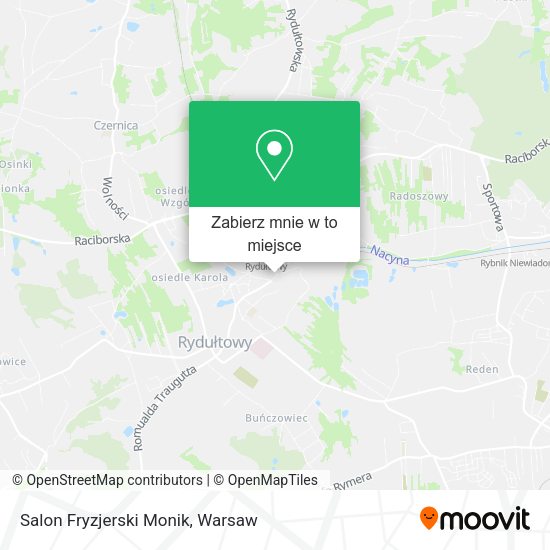 Mapa Salon Fryzjerski Monik