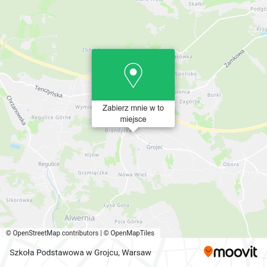 Mapa Szkoła Podstawowa w Grojcu