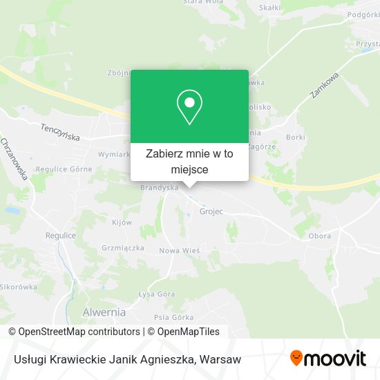 Mapa Usługi Krawieckie Janik Agnieszka