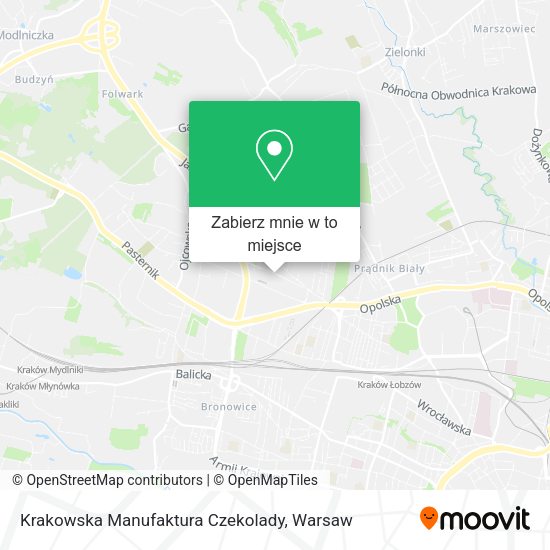 Mapa Krakowska Manufaktura Czekolady