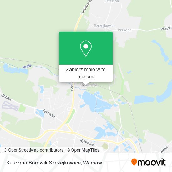 Mapa Karczma Borowik Szczejkowice