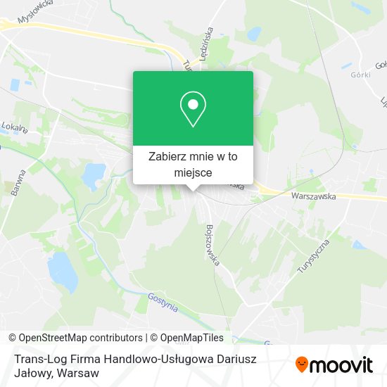 Mapa Trans-Log Firma Handlowo-Usługowa Dariusz Jałowy