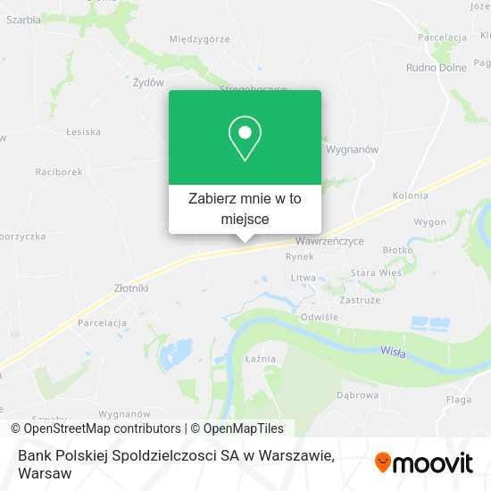 Mapa Bank Polskiej Spoldzielczosci SA w Warszawie