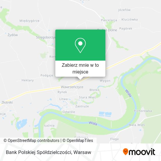 Mapa Bank Polskiej Spółdzielczości