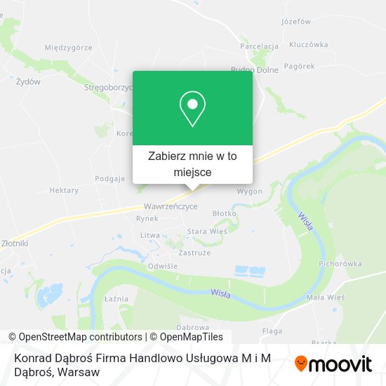 Mapa Konrad Dąbroś Firma Handlowo Usługowa M i M Dąbroś