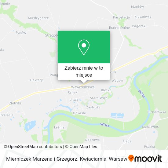 Mapa Mierniczek Marzena i Grzegorz. Kwiaciarnia