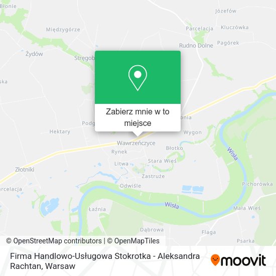 Mapa Firma Handlowo-Usługowa Stokrotka - Aleksandra Rachtan