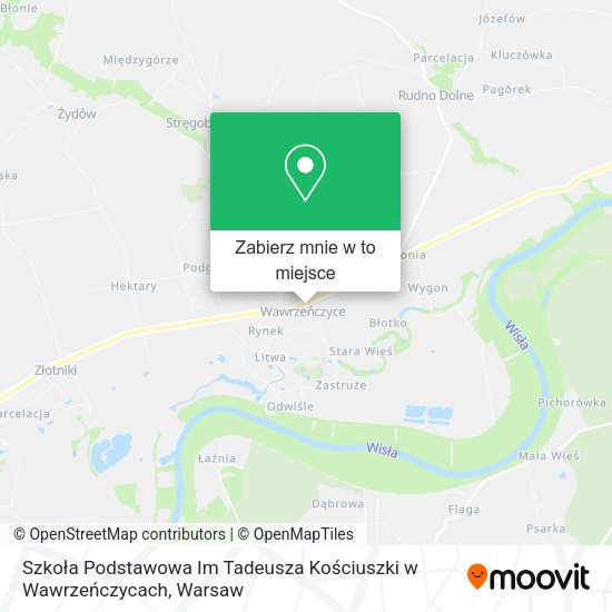 Mapa Szkoła Podstawowa Im Tadeusza Kościuszki w Wawrzeńczycach