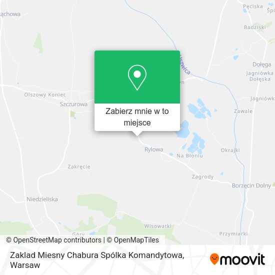 Mapa Zaklad Miesny Chabura Spólka Komandytowa