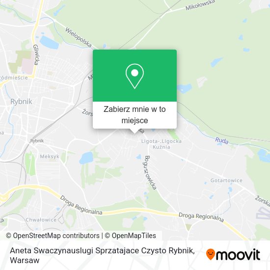 Mapa Aneta Swaczynauslugi Sprzatajace Czysto Rybnik