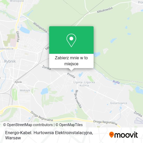 Mapa Energo-Kabel. Hurtownia Elektroinstalacyjna