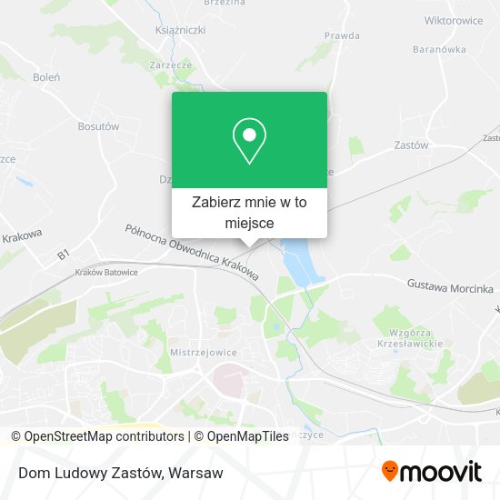 Mapa Dom Ludowy Zastów