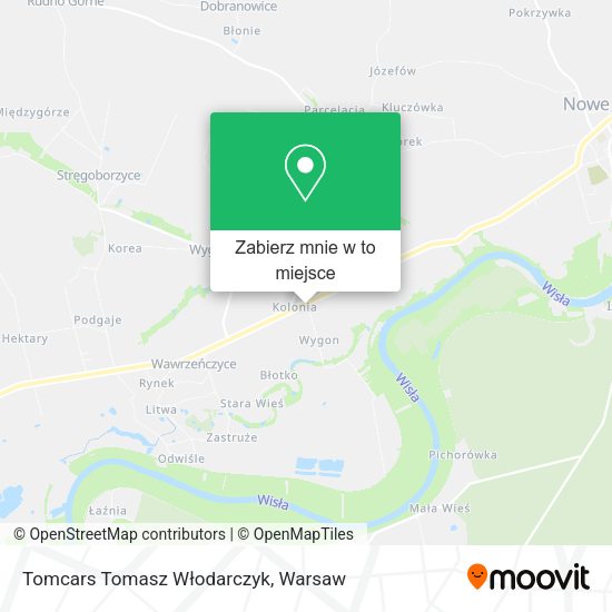 Mapa Tomcars Tomasz Włodarczyk